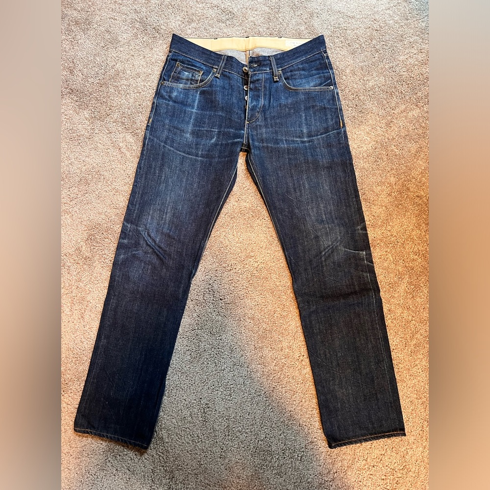 Mens Rag and Bone Selvedge Raw Denim Size 32